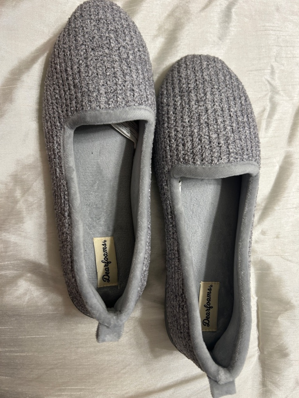 Dearfoams Women's Rachel Marled Chenille Closed Back House Slipper